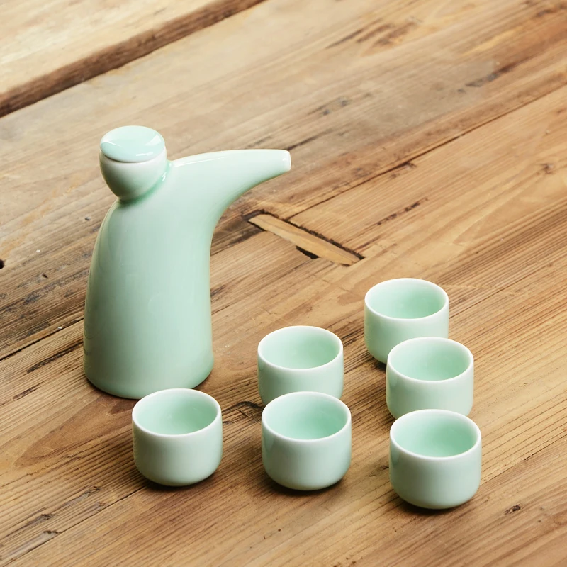 7 шт./компл. винтажный керамический набор японский фарфоровый для вина кухонный