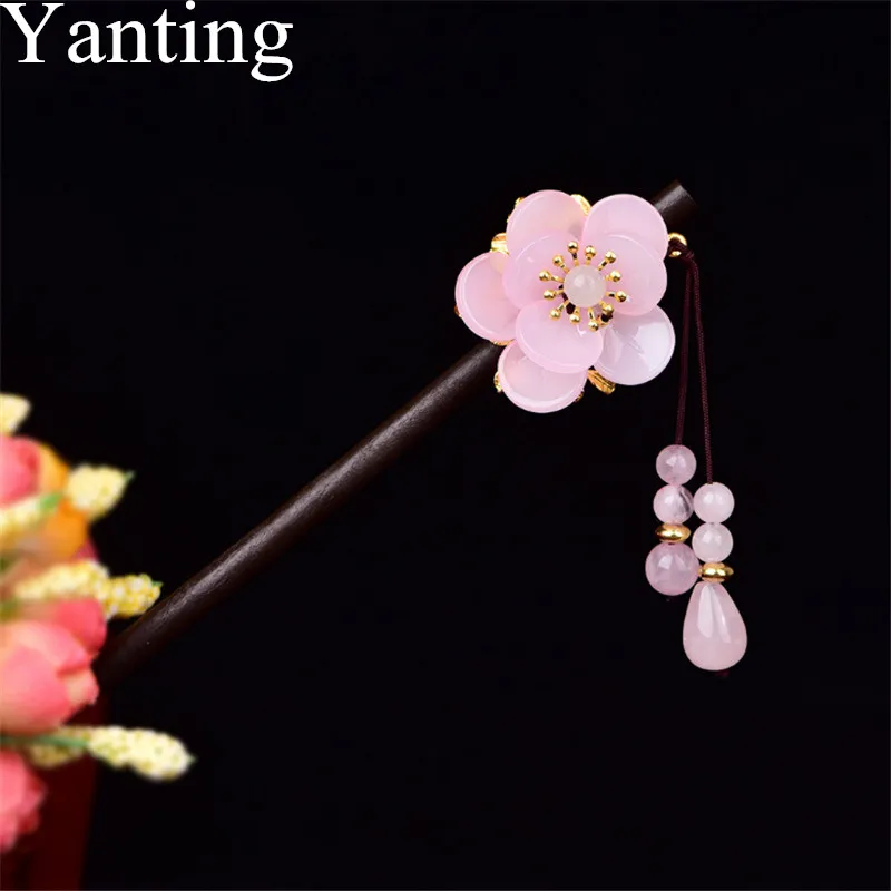 Yanting розовый для волос с узорами ручной работы этнические палочки карамельный