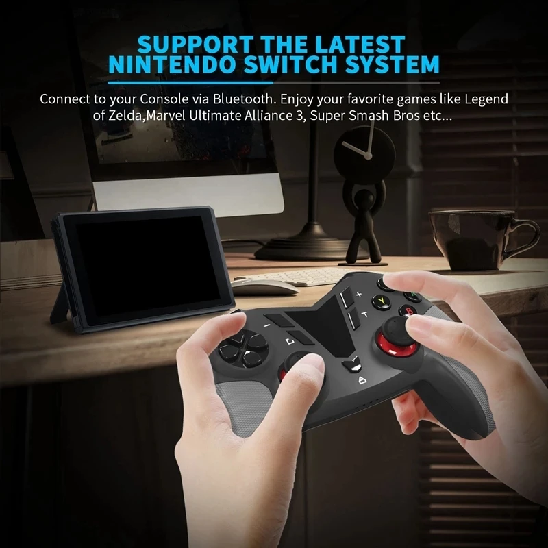 Wireless Pro Game Controller for Nintendo Switch Bluetooth Gamepad Supports 6-Axis Gyroscope 3 Gears Vibration | Электроника