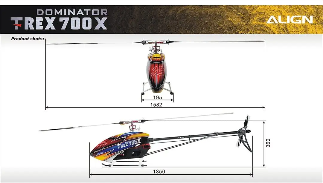 

RC Helicopter T-REX 700X KIT Super Combo 3D RC Helicopter