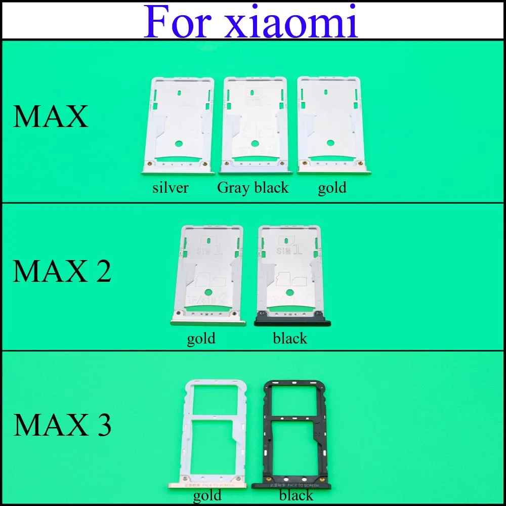 Лоток для SIM карты Xiaomi Mi max / Max 2 3|Адаптеры карт| |