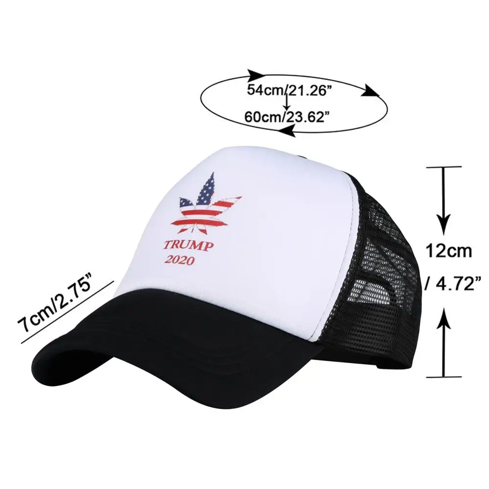 Рыбалка Трамп 2020 Мужская бейсболка с буквенным принтом сетчатая хип хоп Черная