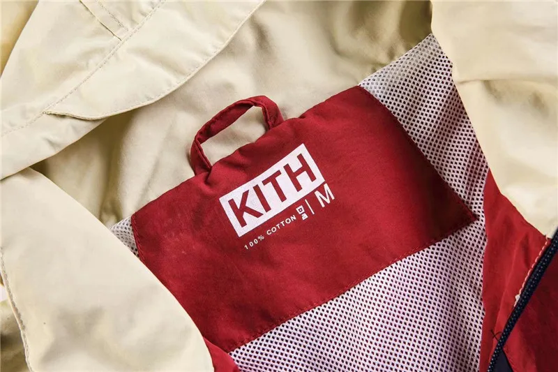 Мужская и Женская куртка 19FW KITH Высококачественная Водонепроницаемая ветровка 1:1