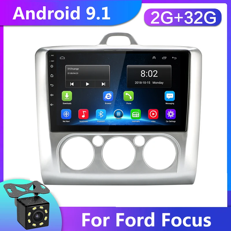 9 дюймовый Android 1 автомобильный радиоприемник Dvd плеер для ford focus EXI MT 2 3 Mk2 2004 2005 2006