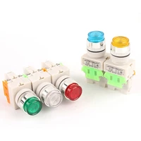 22mm lay37 momentary head power switch push button switch with led light self reset self lock 1no 1nc red green blue yellowwhite
