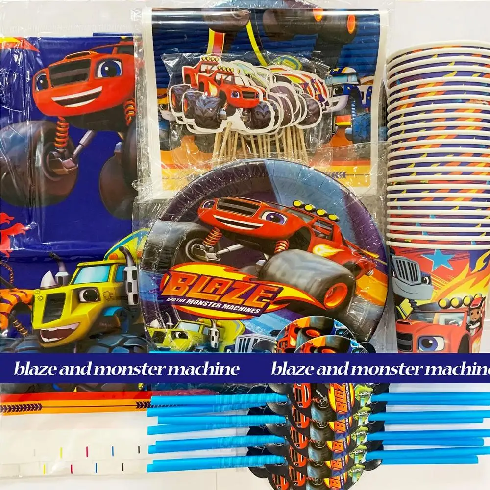 С принтом вспыш и чудо машинки для дня рождения вечерние набор украшений