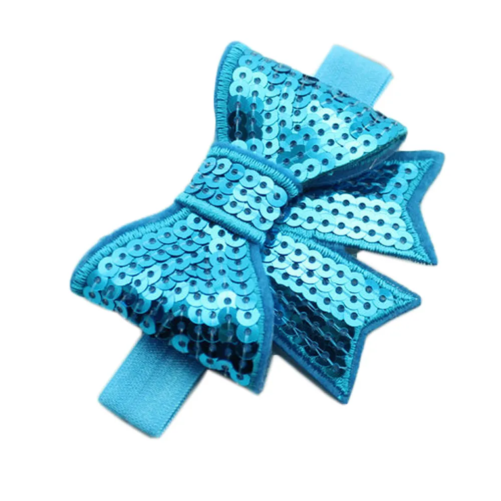 Ободки для девочек ручная работа с пайетками и бантом вечеринки повязка на