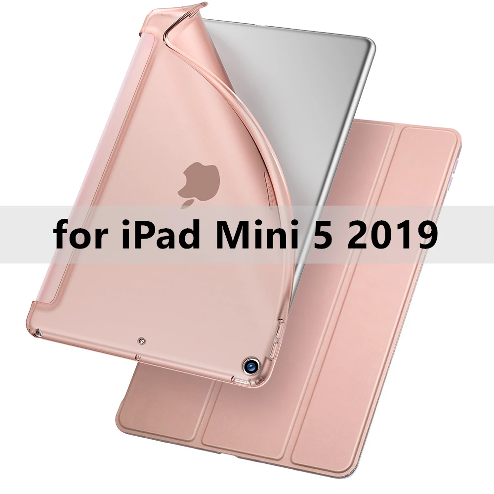 Rose Gold mini 5 ESR чехол для iPad mini 5 Air 3 Air3 ультра тонкий кожаный резиновый, мягкий, из ТПУ чехол на магните для iPad 7 7th Gen 10,2 синий - Цвет: Rose Gold mini 5