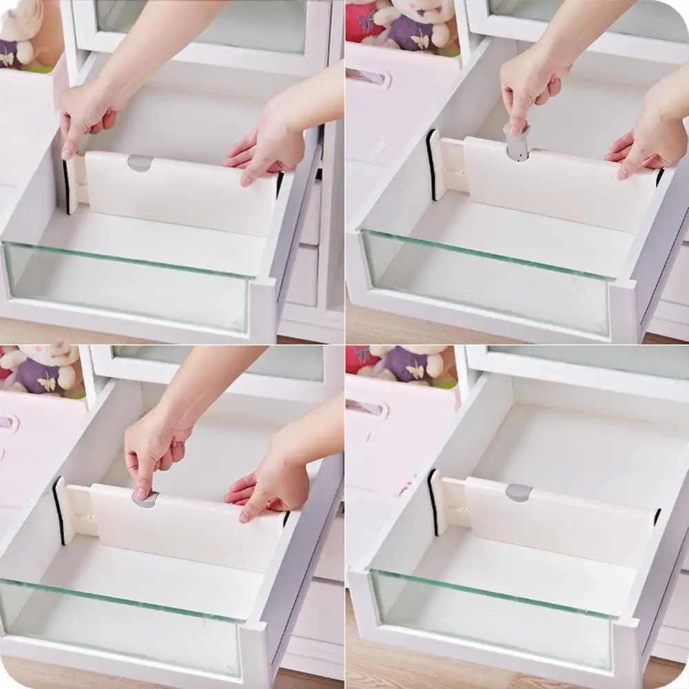 

Drawer Storage Divider ABS Telescopic Household Closet Organizer Separator WhiteLarge Drawer Telescopic Divider Board