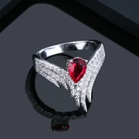 trendy jewelry women wings rings metal silver plated romantic girl gift versatile ring for party ladies fashion jewelry
