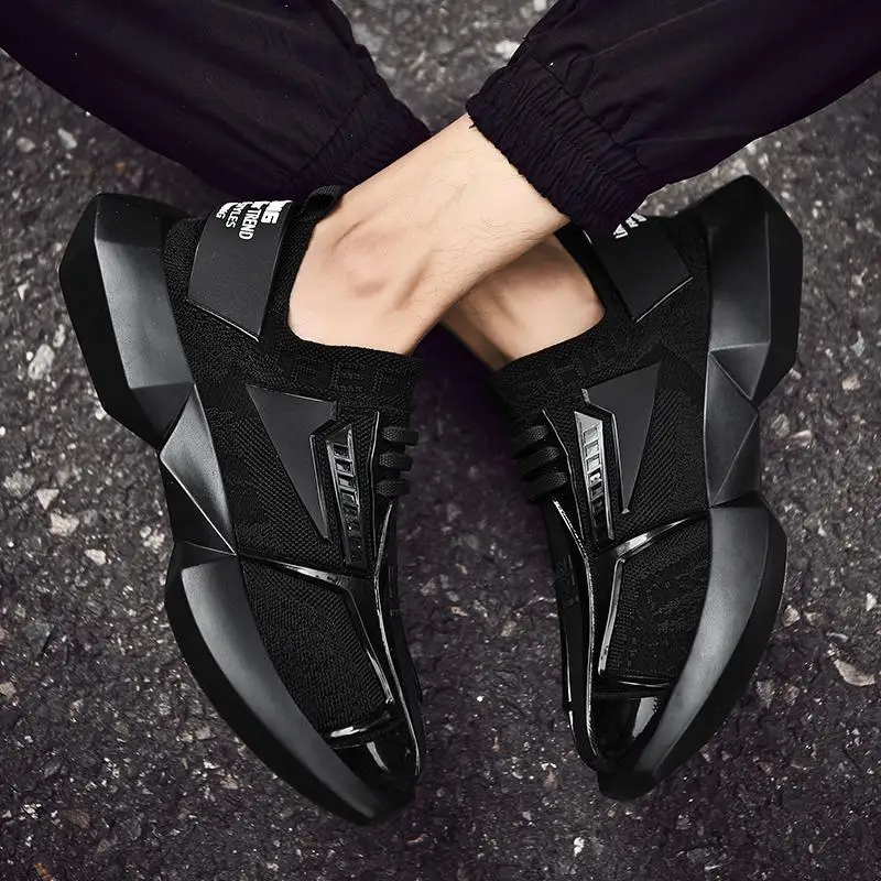 

2021 Korean Version Daddy Men's Running Shoes Sports Casual Tide Shoes Breathable Height Increasing Mens Shoes Cushioning Shoes