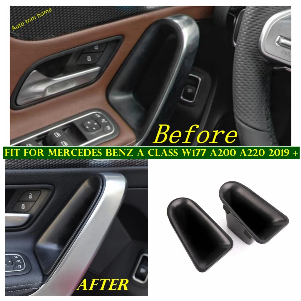 

Inner Door Handle Armrest Container Holder Tray Storage Box Accessories Car Styling For Benz A Class W177 A200 A220 2019 - 2022