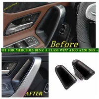 inner door handle armrest container holder tray storage box accessories car styling for benz a class w177 a200 a220 2019 2022