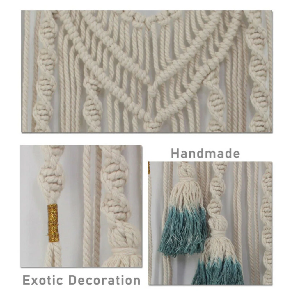 Подробные сведения о 1х макраме настенный гобелен Декор тканый домашний бренд
