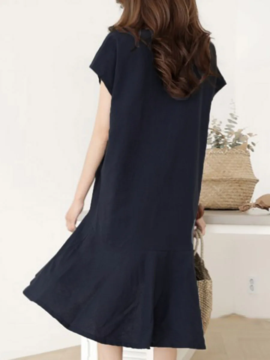 2020 летнее модное однотонное Черное женское повседневное асимметричное простое