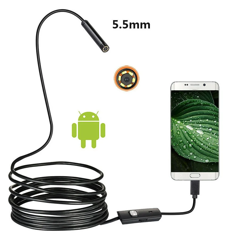 

Камера-Эндоскоп 7 мм/5,5 мм, IP67, водонепроницаемая, с Micro USB