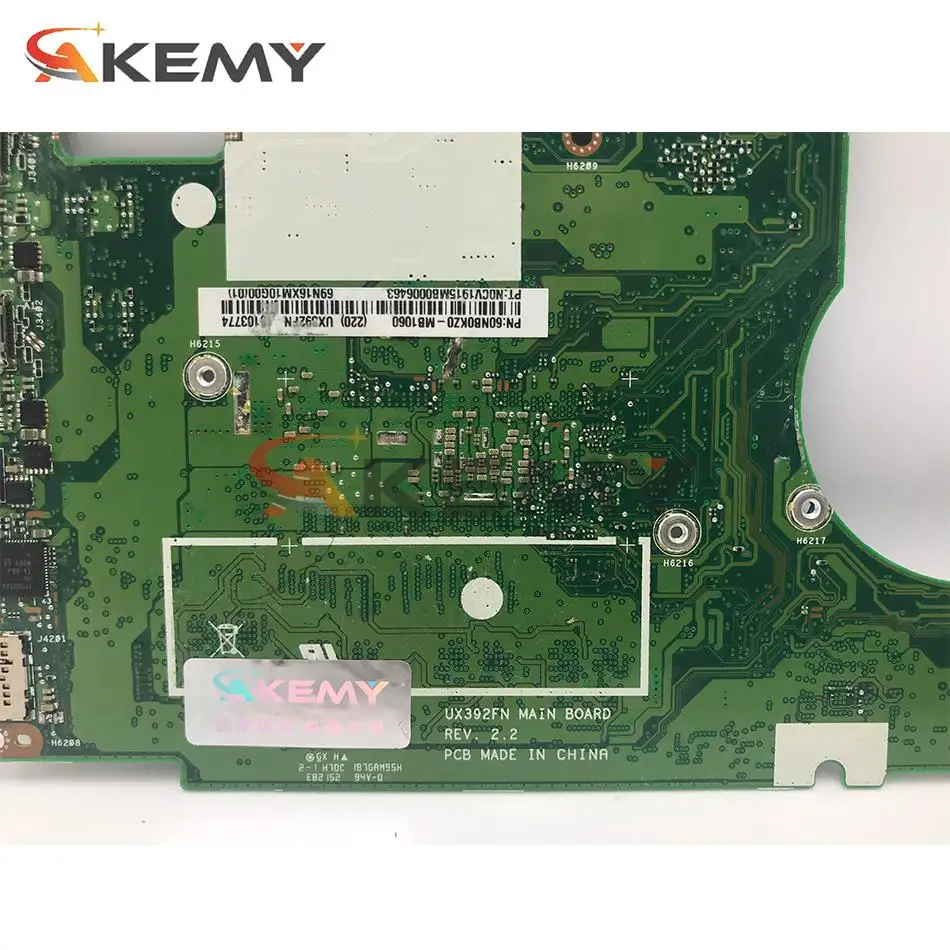Материнская плата для ноутбука ASUS ZenBook S13 Zenbook UX392FN-SP8509T UX392FN UX392F UX392 материнская с