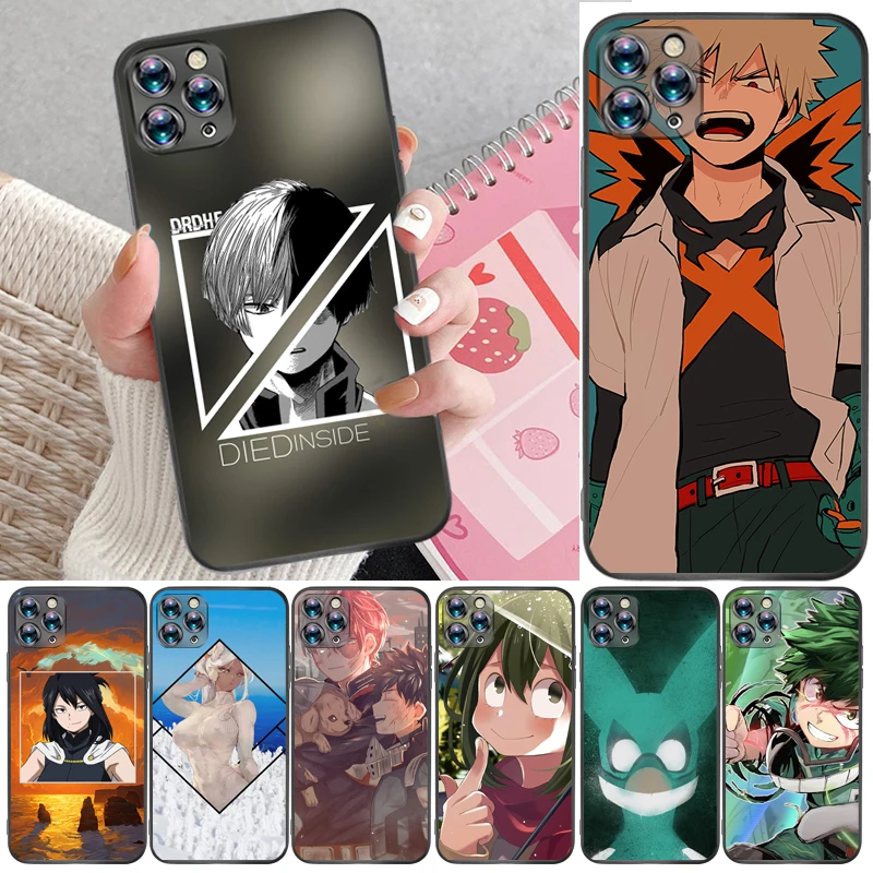

My Hero Academia Dabi Shigaraki Tomura Boku Bakugou Katsuki Todoroki Shouto Phone Case For iPhone 11 Pro Max Cases Funda