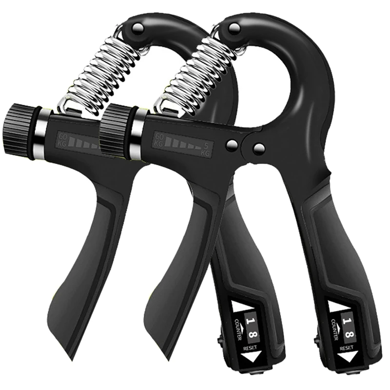 

2Pack Counting Hand Grip Strengthener Hand Grip Strengthener Adjustable Resistance Hand Exerciser for Muscle Building
