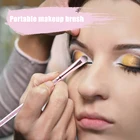 Кисть для макияжа один кисть для бровей наклонное лезвие тонкая кисть для подводки глаз тени для век нос, сбоку кисть для теней Портативный инструмент для макияжа