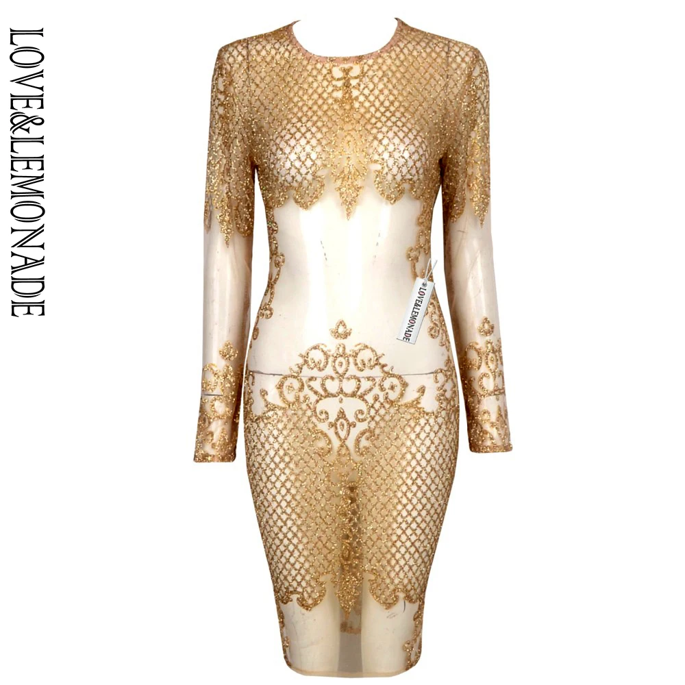 Любовь и лимонада Золотой геометрической формы блестками вечерние платье без