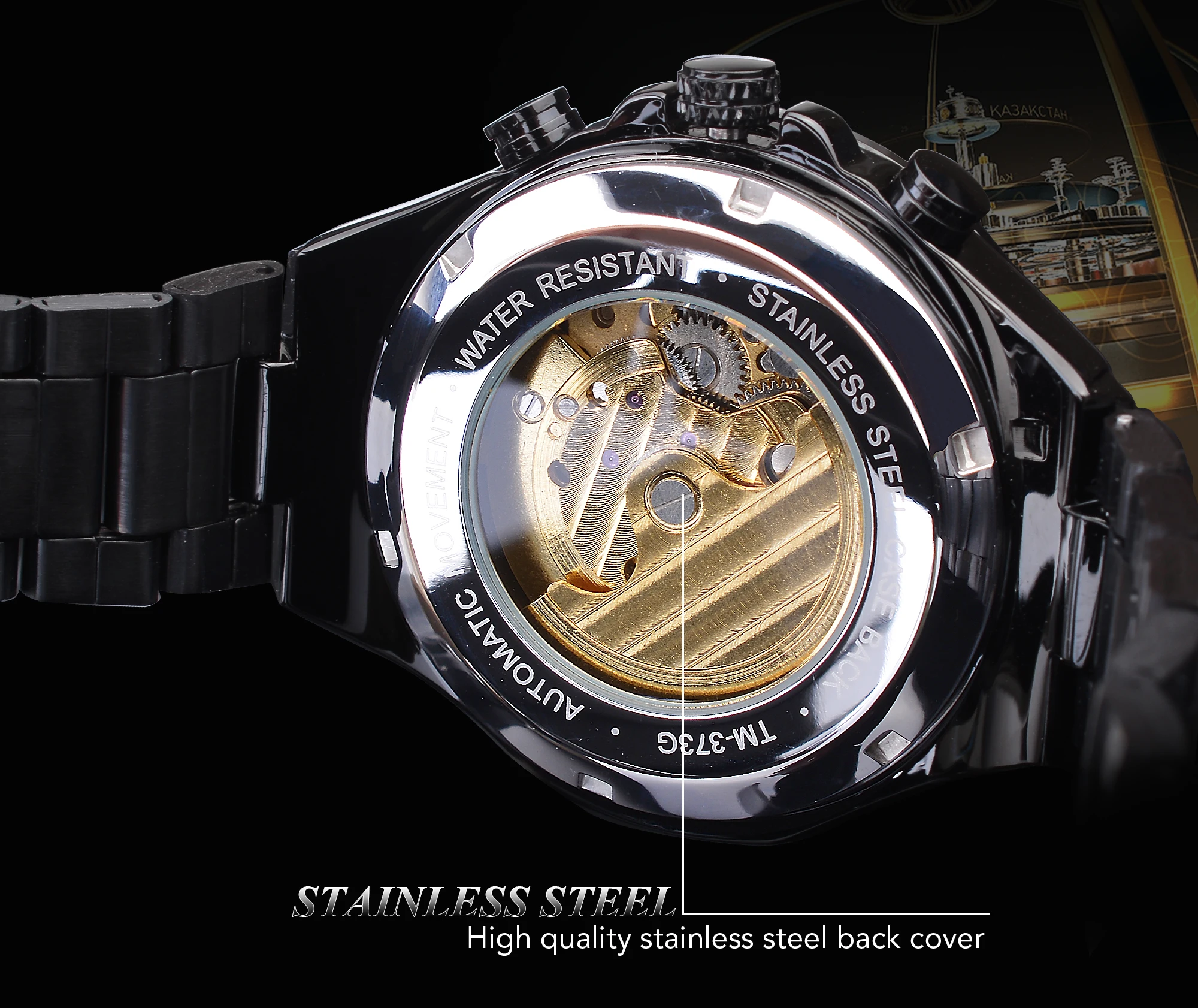 Forsining Golden Tourbillion Design 2021 Diamond Luxury Mens Automatic Watches Top Brand Mechanical Clock Relogio | Наручные часы