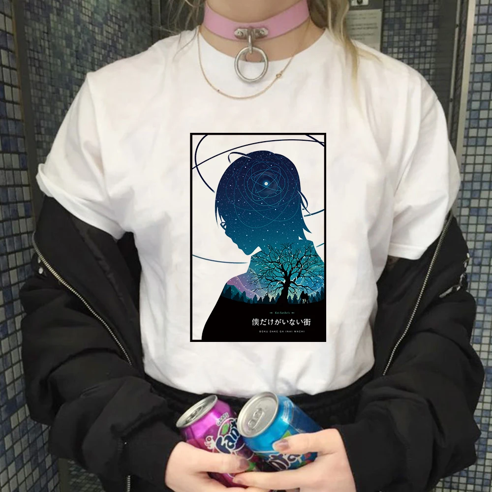 

Anime Erased Hoodies Funny Cartoon Graphic Shirt Harajuku Short Sleeve Aesthetic Causal Tee Tops Unisex