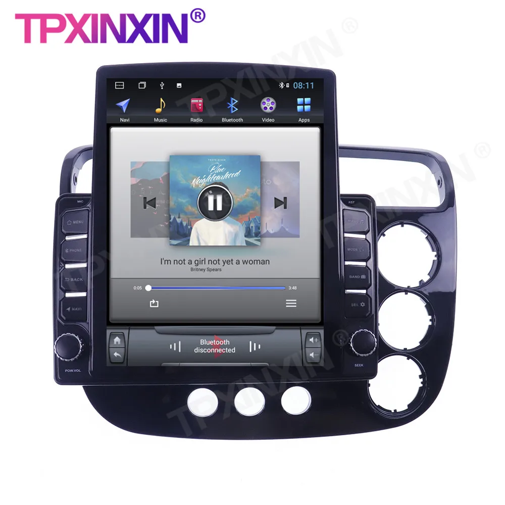 저렴한 혼다 시빅 2000-2005 RHD 안드로이드 10.0 무선 카플레이 터치 스크린 범용 스테레오 수신기 6 + 128G 자동차 라디오 플레이어 라디오