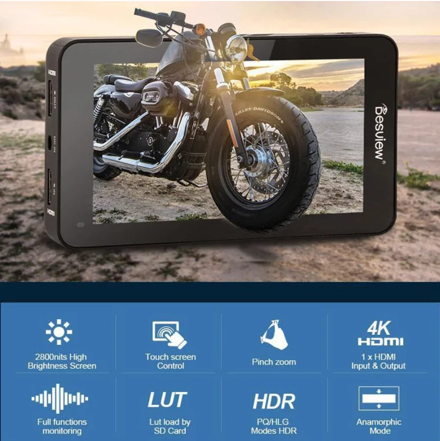 Монитор Bestview Besview R6 5 дюйма 2800 нит 4K HDMI FHD 1920x1080 |