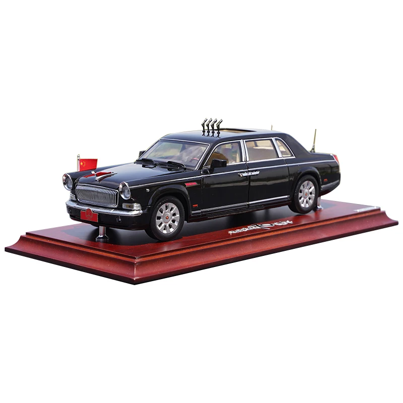 

New Original Factory 1:24 Century Dragon Hongqi Ca7600j 70th Aniversary Diecast Parade Alloy Car Model for Gift,collection