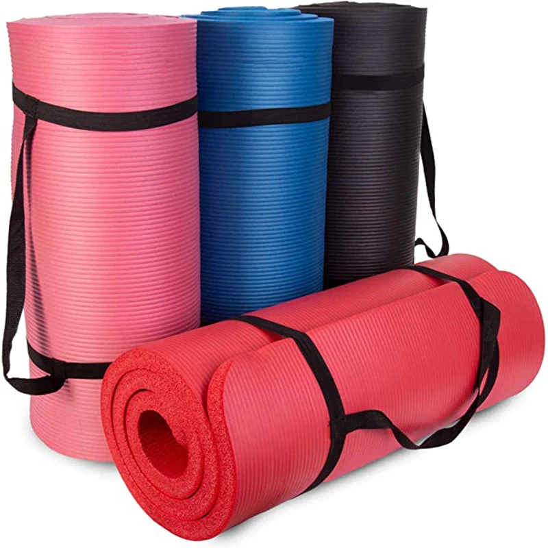 

Yoga Mat Nbr Thickening Widening Kneeling Mat Rubber Environmental Protection Mat Wholesale Meditation