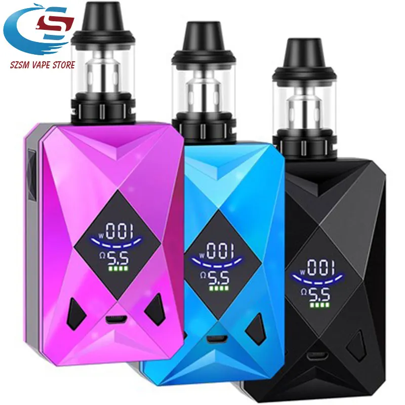 Электронная сигарета M6 100 Вт бокс мод вейп набор встроенный аккумулятор 2600 мАч