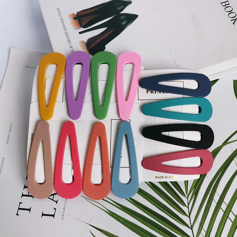 Meajoe 4 шт./компл. Macaron 12 цветов заколки для волос девочек зажим женщин Сладкий