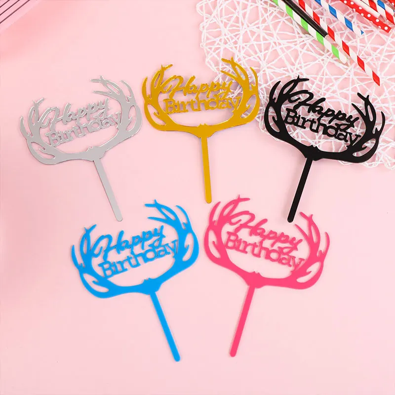 Бесплатная доставка домашний торт С Днем Рождения топпер для торта открытка