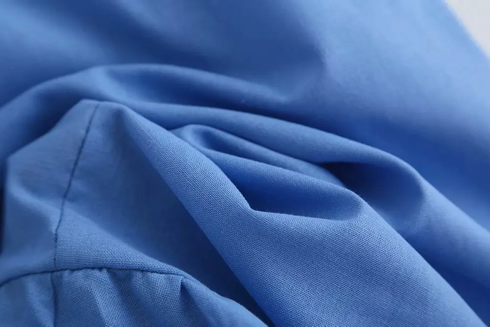 Женская офисная одежда оборки синие миди пуговицы для юбки летающие Женские