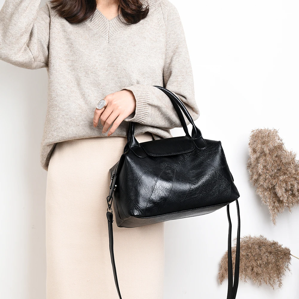 Роскошные женские сумки дизайнерские мягкие кожаные через плечо для женщин 2020