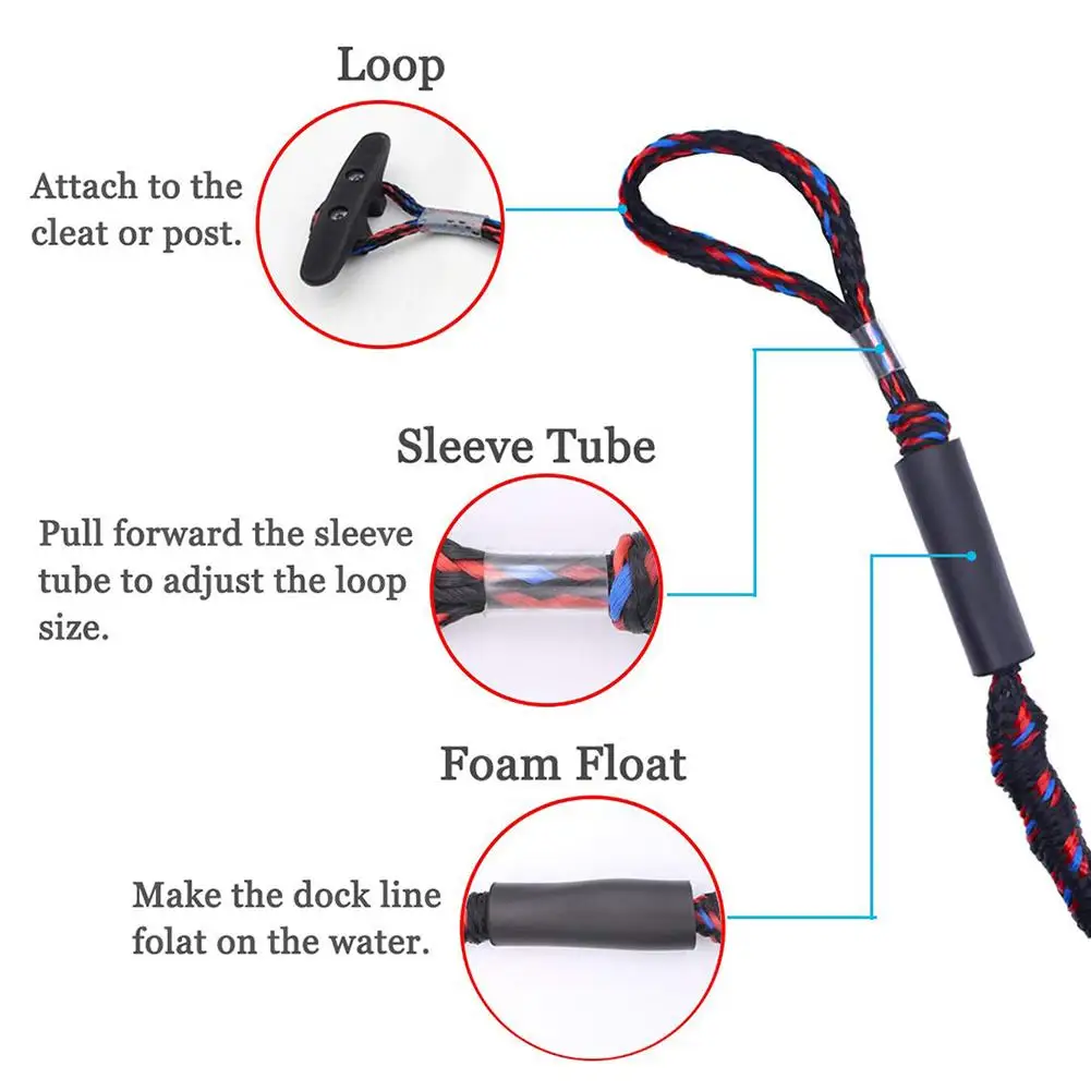 Эластичный причал Лодка Банджи док станция для линии 4Ft 5.5Ft растяжения лодка