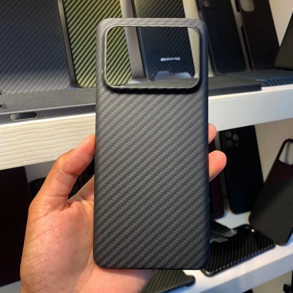 Najtaniej Qadir Oryginalny Futerał Na Telefon Z Włókna Węglowego Dla XIAOMI MI 11 Ultra, Ultra-cienki Lekki Dla MI 11 Ultra Anty-upadek Obudowa Na Telefon
