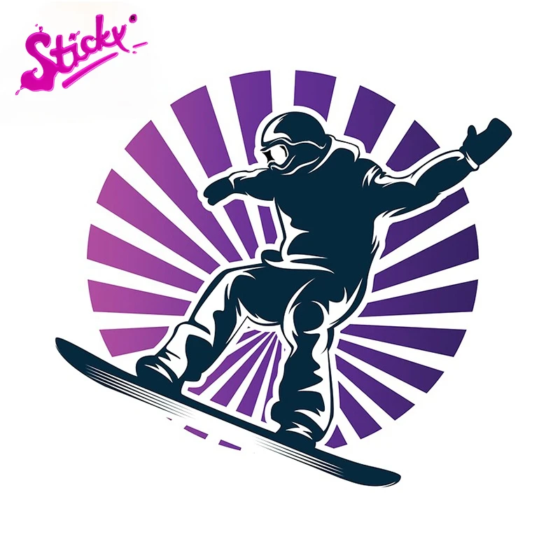 Липкая маска для катания на лыжах и сноуборде аниме автомобильная наклейка