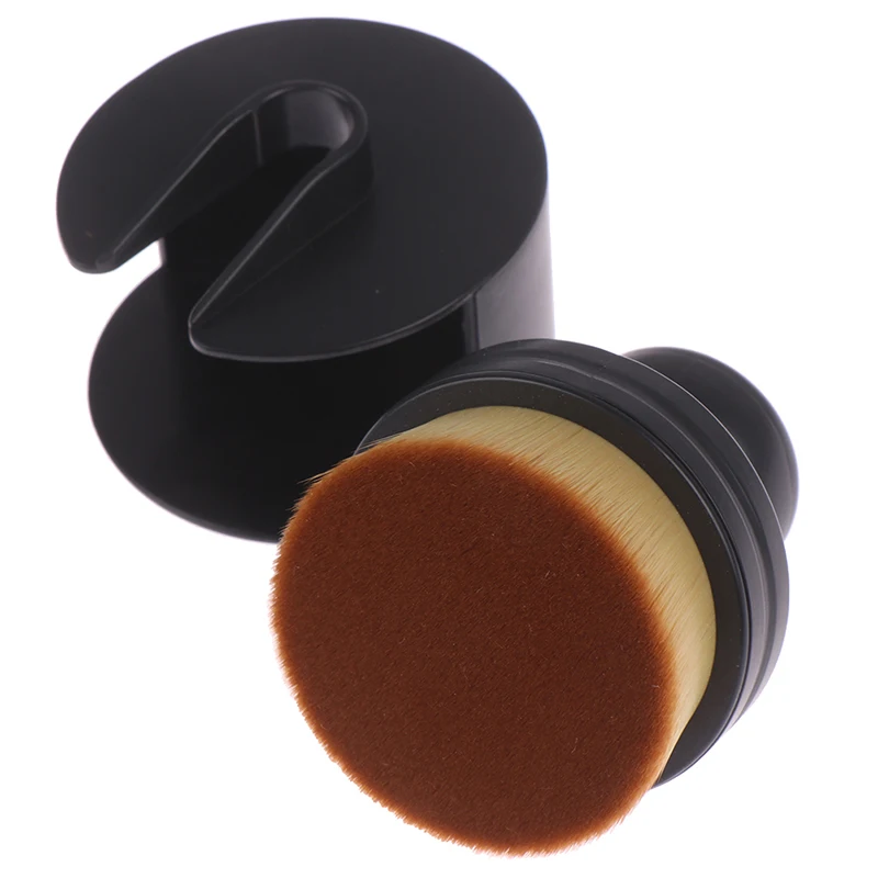 

1PCS Flat Round Makeup Brush O-Shape Signet-Shape Large Foundation Brush Cream Powder Make Up Tool Portable Makeup Beauty Tool