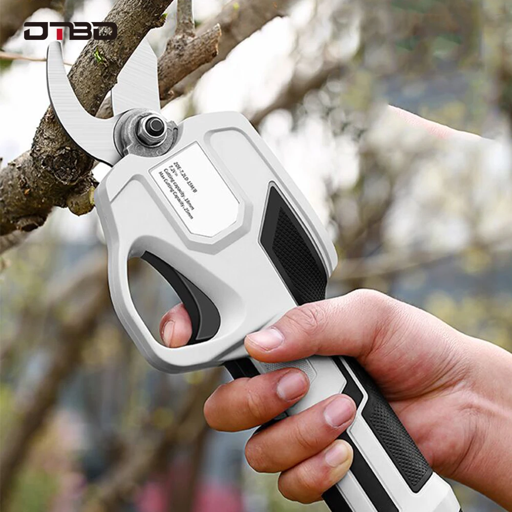 

DTBD 7.2V Cordless Electric Rechargeable Lithium Pruning Shears Secateur Branch Cutter Electric Fruit Pruning Tool Garden Pruner