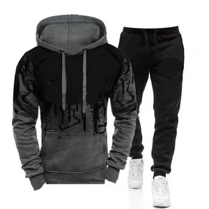 Men's Fashion Hooded Athletic Wear Men's Clothing Jogging Casual Athletic Wear Men's Running Athletic Wear Sweatshirt + Pants 2 10 item image