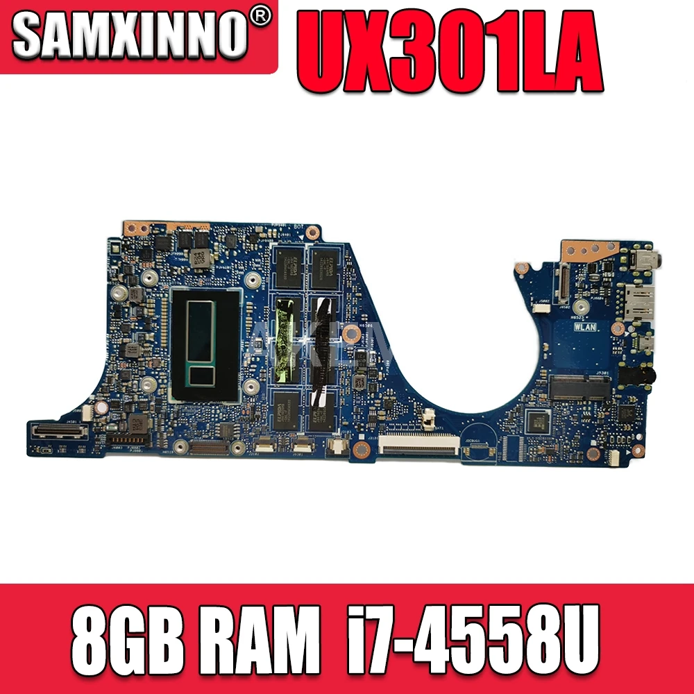 UX301LA материнская плата для ноутбука 8 Гб RAM i7 4558U Asus UX301LAA UX301L UX301 U301L тестовая