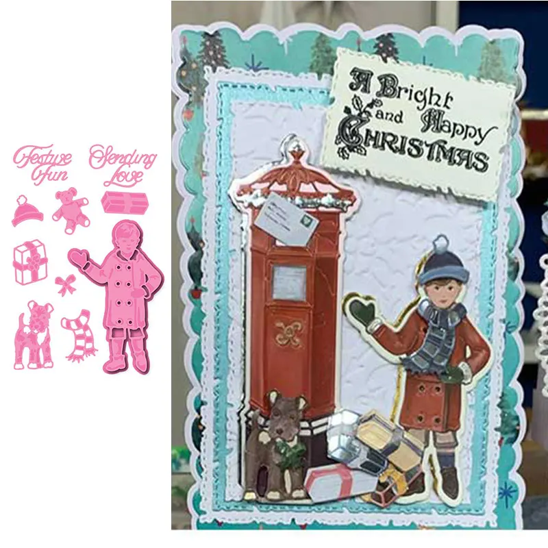 

Johnathan's Christmas Metal Cutting Dies Scrapbook Diary Decoration Stencil Embossing Template DIY Greeting Card Handmade 2021