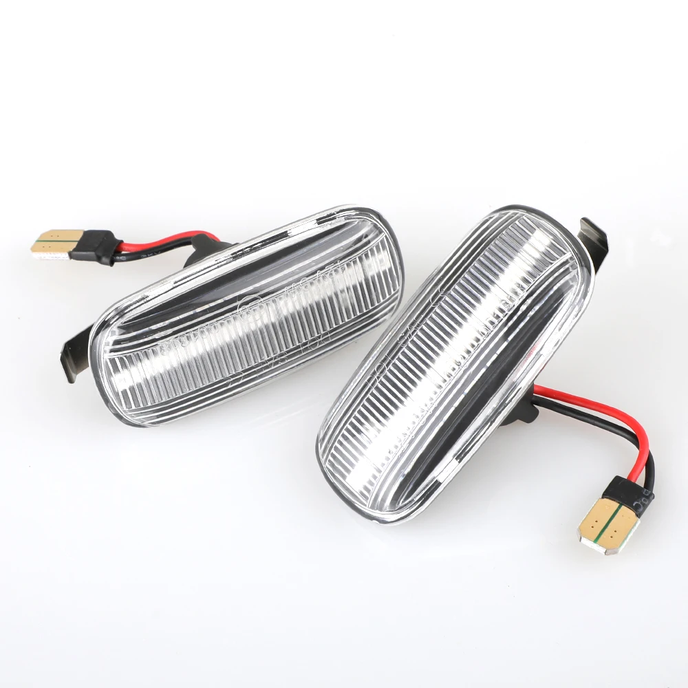 Пара автомобильных динамических светодиодных габаритных огсветильник белого