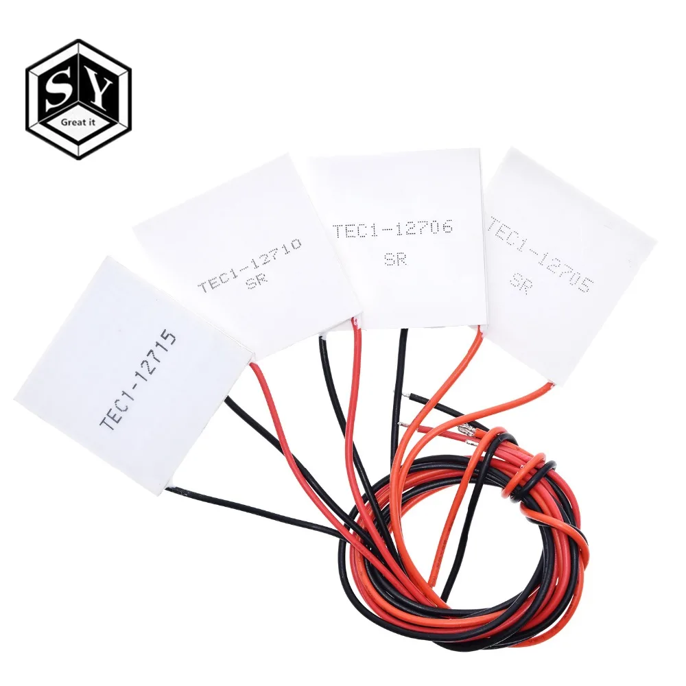 Здорово TEC1-12705 Термоэлектрический охладитель Пельтье TEC1-12706 TEC1-12710 TEC1-12715 40*40 мм 12V Пельтье Elemente модуль