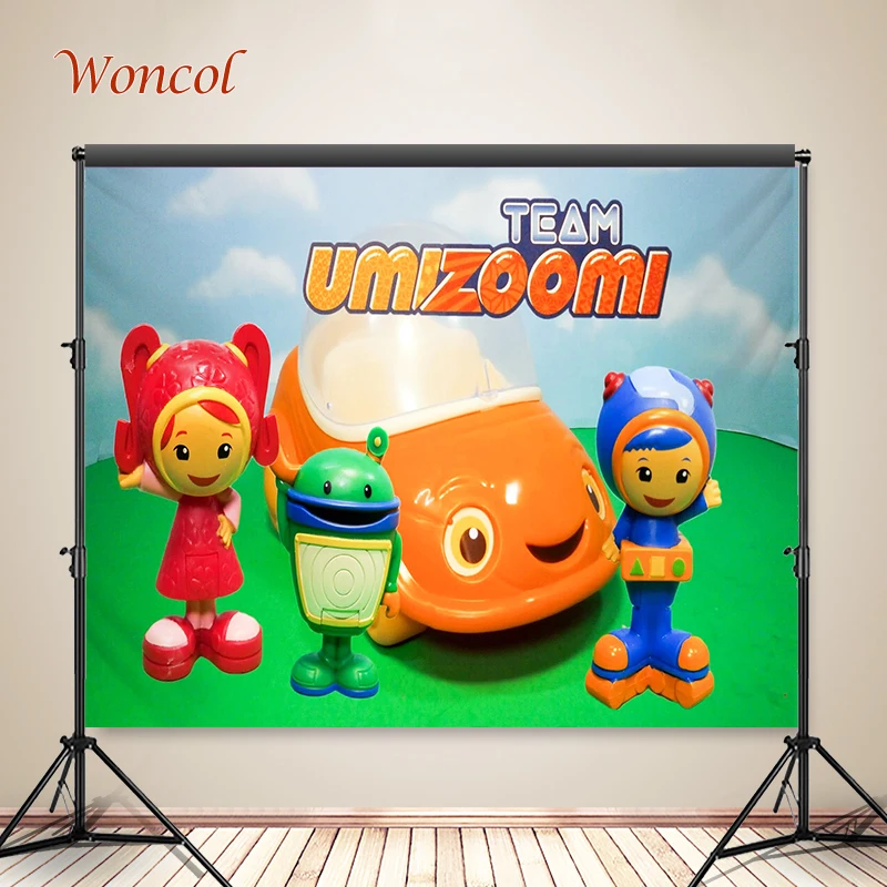 Фон для фотосъемки Woncol Team And Umizoomi фоны на день рождения с изображением Микки Мауса