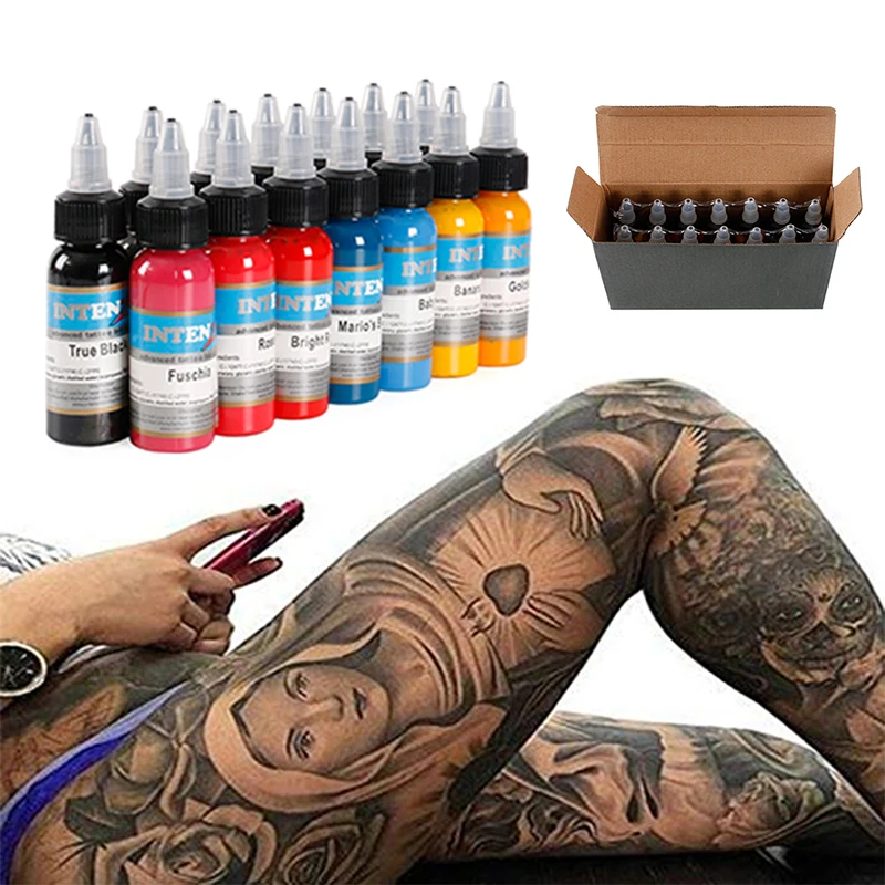 

14 Colors Tattoo Ink Set Body Paint Color Permanent tattoo & body art Pigment Supply Kits