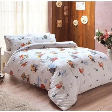 

Tac Lenny Ranforce Licensed 100% Cotton 3 Pcs Single Size Duvet Cover Set Bedding Cover Set 1 pilowcase Bedspread