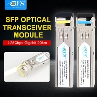 5pairs gigabit lc sfp module mini ddm bidi 13101550nm 20km single fiber tranceiver modules